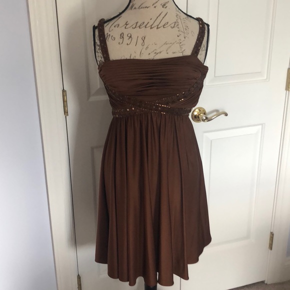 brown dress
